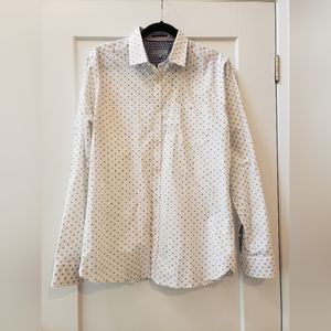 Ted Baker London Men's Size 4 Blue and white dress shirt